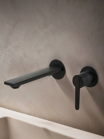 Смеситель для раковины AltroBagno Unione AltroBagnoUnione010508MB встраиваемый в стену черный