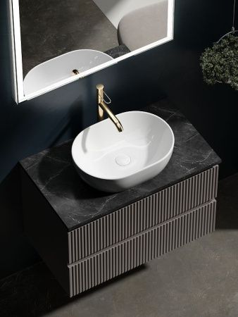Тумба под раковину Sancos SNOB R SNR100SM 100х40 подвесная цвет бежевый