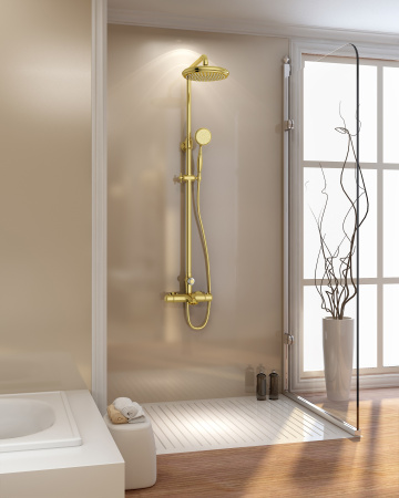 Душевая стойка AltroBagno Beatrice AltroBagnoBeatrice030408Or настенная цвет золото Душевая стойка AltroBagno Beatrice AltroBagnoBeatrice030408Or настенная цвет золото