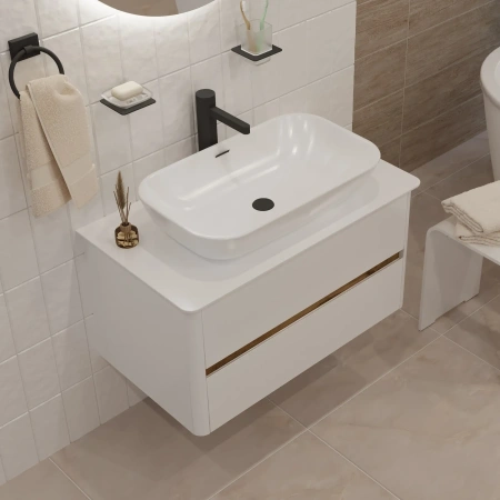 Тумба под раковину 1MarKa Monro Ц0000027406 80х50 цвет белый