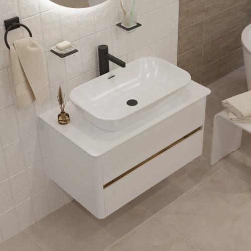 Тумба под раковину 1MarKa Monro Ц0000027406 80х45х42 цвет белый - фото 2