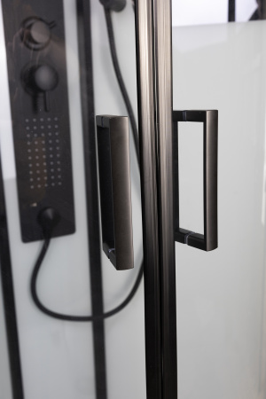 Душевая кабина Niagara Premium 69010134GDBLACK 90х90 трапеция с крышей ориентация универсальная