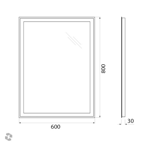 Зеркало BelBagno SPC-GRT-600-800-LED-BTN 60х80 - фото 5