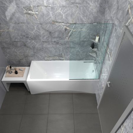 Ванна акриловая Тритон Элис Щ0000071923 150х70 пристенная прямоугольная без ножек и каркаса