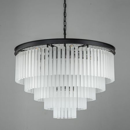 Люстра подвесная Delight Collection 1920s Odeon (1920с Одеон) KR0387P-10A black/frost