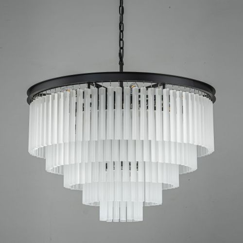 Люстра подвесная Delight Collection 1920s Odeon (1920с Одеон) KR0387P-10A black/frost - фото 3