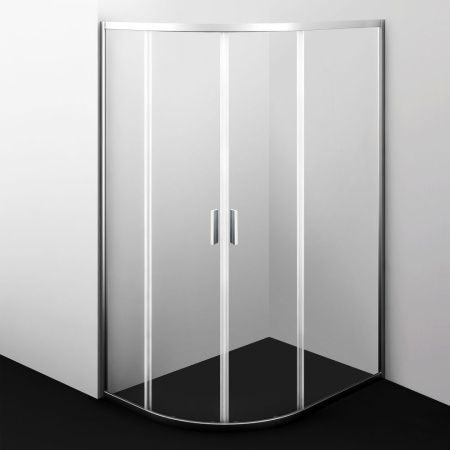 Душевой уголок Wasserkraft Lippe 45S 45S24 120х90 стекло прозрачное профиль хром без поддона