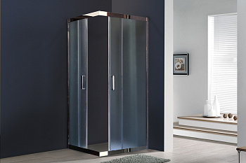 Душевой уголок Royal Bath HPD RB8090HPD-C-CH 90х80 стекло рифленое профиль хром глянцевый без поддона