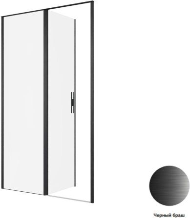 Душевая дверь Allen Brau Priority 3.31033.BBA 120х200 стекло прозрачное профиль черный