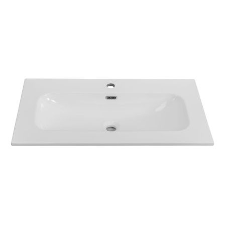 Раковина керамическая Cezares ECO CZR-8073-80 80х50 подвесная цвет белый 1 отверстие под смеситель