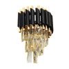 Светильник настенный Lumina Deco Funneli (Фуннели) LDW 6003-2 BK+F.GD