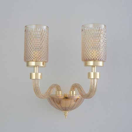 Бра Crystal Lux Silvestro (Силвестро) SILVESTRO AP2 AMBER