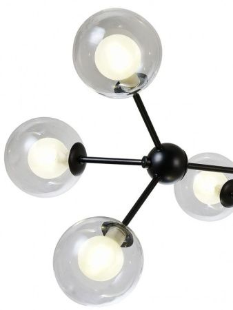 Люстра на штанге Natali Kovaltseva Venti (Венти) VENTI 81422/8C BLACK