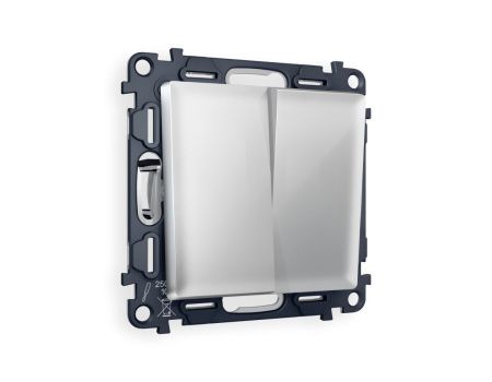 Комплект механизма 2-клавишного перекрестного выключателя 10A-250V Ambrella Volt MA MA403030