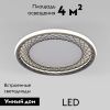 Люстра потолочная Eurosvet Parafe (Парафе) 40023/1 LED серый