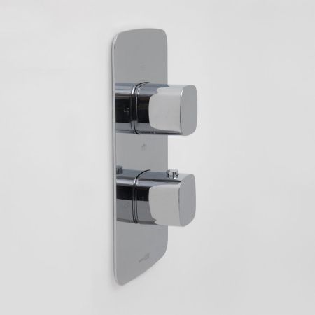 Смеситель для ванны и душа Wasserkraft Naab 8600 8644 Thermo встраиваемый в стену хром с термостатом