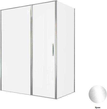 Душевой уголок Allen Brau Priority 3.31037.00 + 3.31043.00 160х90 стекло прозрачное профиль хром без поддона