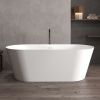Ванна из искусственного камня Abber Stein AS9605 170х80 отдельностоящая овальная с ножками