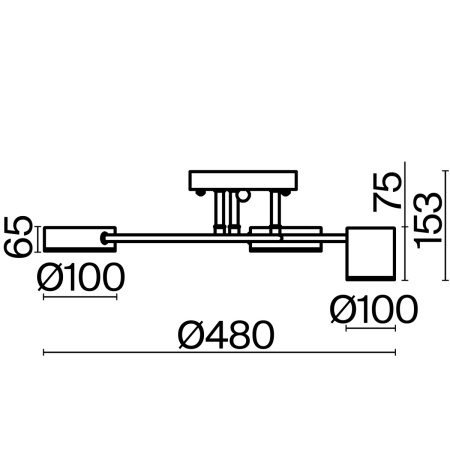 Светильник потолочный Freya Tibo (Тибо) FR6048CL-L6B