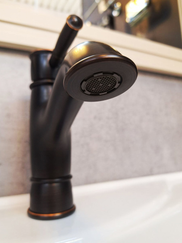 Смеситель для раковины AltroBagno Beatrice AltroBagnoBeatriceDuo0130BrNe на раковину черная бронза - фото 4