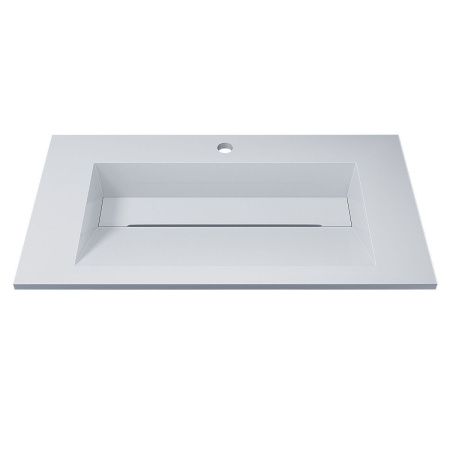 Раковина из искусственного камня Uperwood Next Premium 290000009 80х50 полувстраиваемая цвет белый