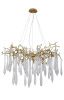 Люстра подвесная Crystal Lux Reina (Реина) REINA SP8 D1000 GOLD PEARL