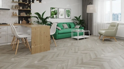 Кварцвиниловая плитка Alpine Floor Chervon Alpine LVT ECO 20-1 Дуб Фантазия Chevron толщина 0.25 см 43 класс 555х127 - фото 3