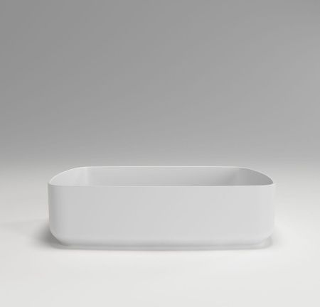 Раковина из искусственного камня Plumberia Selection Nove NOVE SOFT BO 50х30 накладная цвет белый