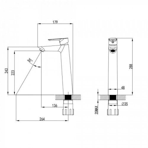 Смеситель для раковины Iddis Cloud CLOSB01i01 на столешницу белый/хром - фото 2