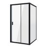 Душевой уголок Niagara Nova NG-82-9AB-A80B 90х80 стекло прозрачное профиль черный без поддона