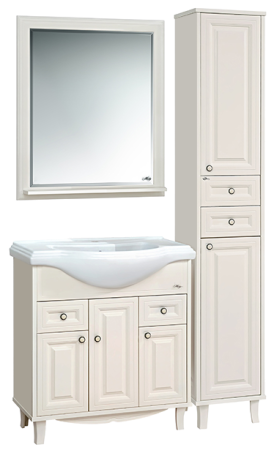 Шкаф-пенал Misty Шармель Л-Шрм05035-5812ЯП 40х200 напольный цвет бежевый