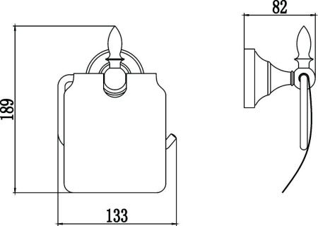 Бумагодержатель Savol S-06851B