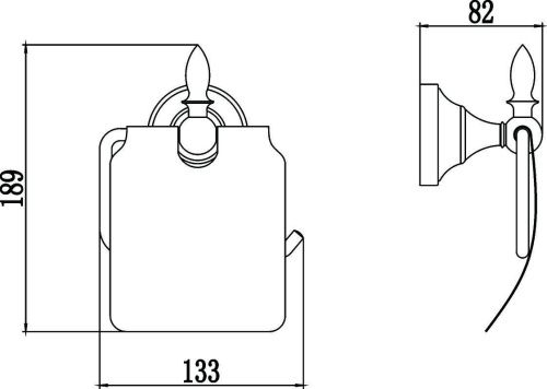 Бумагодержатель Savol S-06851B - фото 2
