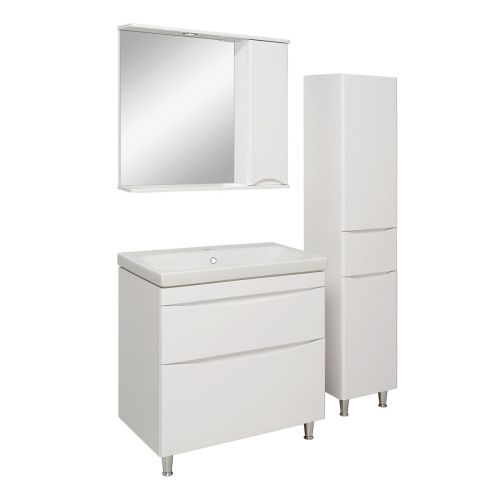 Тумба под раковину Runo БАРИ 00-00001975 40х40 подвесная цвет белый - фото 3