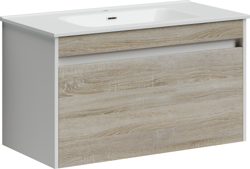 Тумба под раковину Sancos Smart SM90E 89х45х50 настенная - фото 2