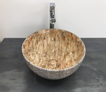 Раковина из санфаянса CeramaLux 488 32х32 накладная цвет многоцветный