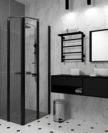 Полотенцесушитель электрический Indigo Forma LEF60-50BRRt 55х60 черный