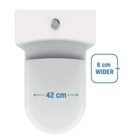 Чаша унитаза напольная Creavit Grande GR360-00CB00E-0000 цвет белый без бачка без сиденья душевой смыв