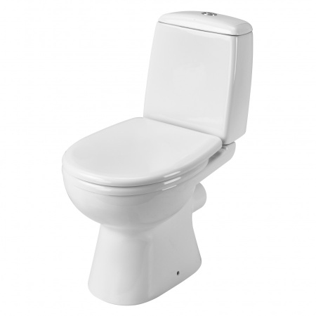 Унитаз-компакт напольный с бачком Santek Цезарь 1WH301746 белый с сиденьем микролифт душевой смыв