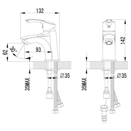 Комплект: смесители для раковины и биде LeMark Plus Strike LM1116C хром