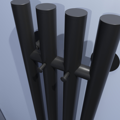 Полотенцесушитель Тругор Вектор Пэк сп ПэкспВектор12015чернВГП 18х121 электрический черный - фото 4