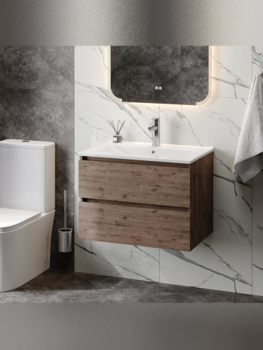 Тумба с раковиной Teymi Laina F16039 70х46х50 подвесная - фото 4