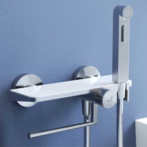Гигиенический душ со смесителем RGW Shower Panels (Шоувер панелс) 581408220-01 хром - фото 3
