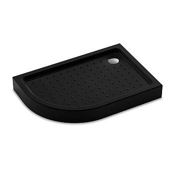 Душевой поддон Veconi Tezeo acrylic TZ55RB-12080-C5 120х80 акрил черный с ножками и каркасом