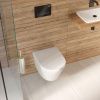 Унитаз подвесной Lavinia Boho Biore 3304003R белый с сиденьем микролифт безободковый каскадный смыв