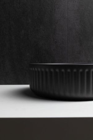 Раковина керамическая Allen Brau Fantasy 4.11032.AN 40х40 накладная цвет черный без отверстий под смеситель