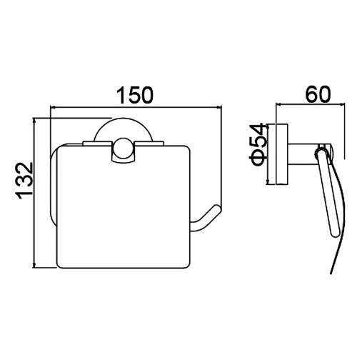 Бумагодержатель Timo Saona 13042/19 - фото 2