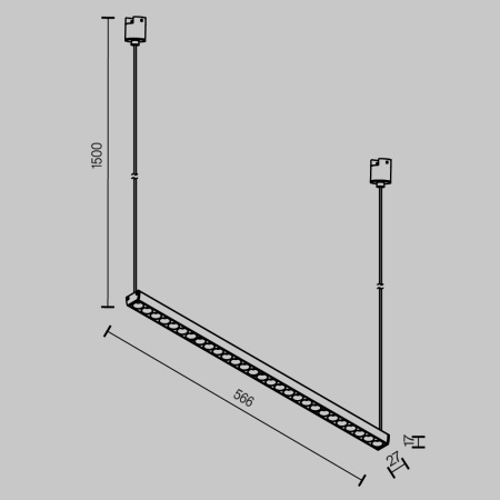 Трековый светильник Maytoni Technical Points (Точки) TR169-1-26W3K-M-B