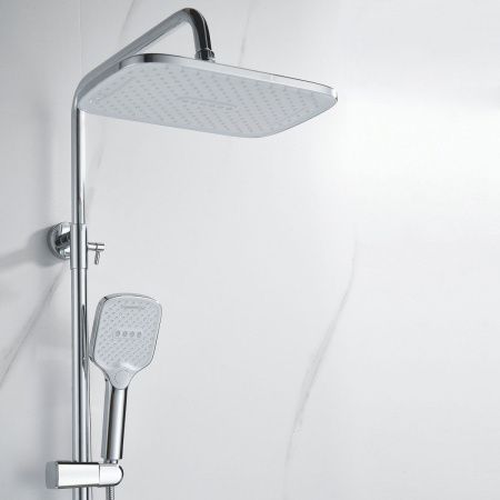 Душевая стойка Shevanik S4036 настенная цвет хром