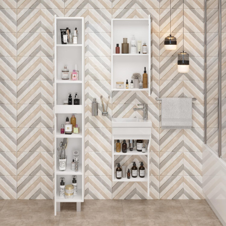 Тумба под раковину Onika Милтон 104007 39х21х56 подвесная